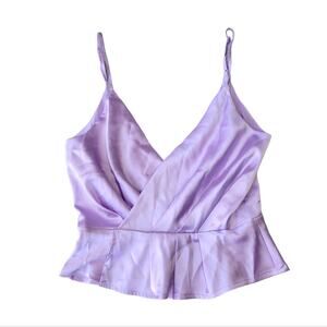 Superdown Ventura Surplice Cami Top Lavender XS